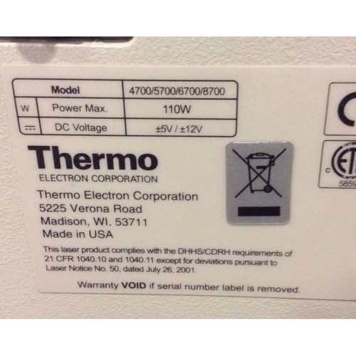 Thermo Nicolet 6700 FT-IR Laboratory Spectrometer