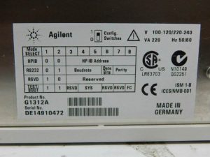 Agilent 1100 Series G1312A Binary Pump