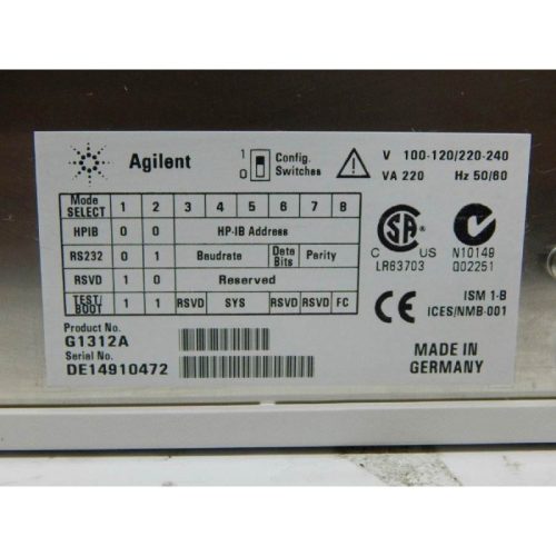 Agilent 1100 Series G1312A Binary Pump