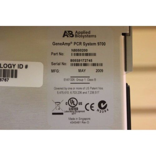 Applied Biosystems Geneamp 9700 PCR Thermal Cycler