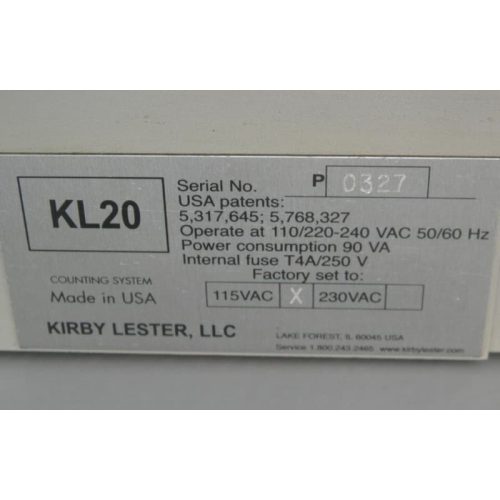 Kirby Lester KL20 PILL CAPSUPLE Counting System