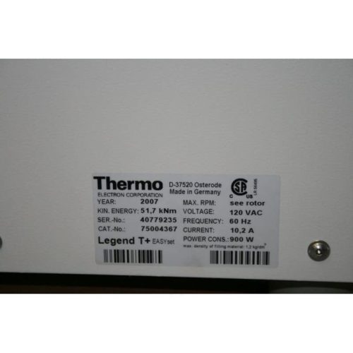 Thermo Scientific Sorvall Legend T Plus Benchtop Centrifuge