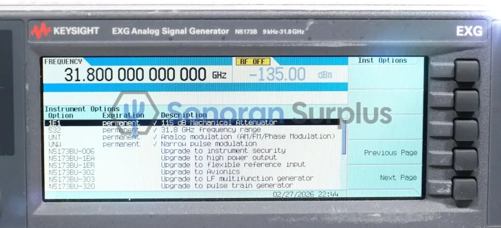 Keysight N5173B EXG X-Series RF Signal Generator – Fast, Reliable ...